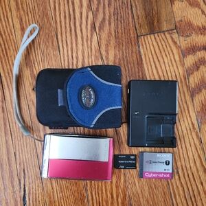 Sony Cyber-shot DSC T-5 Red Digital Camera